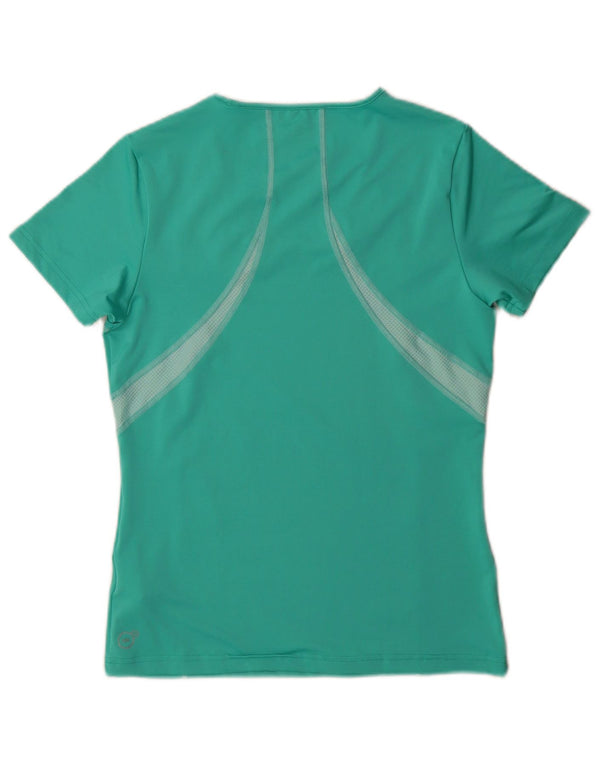 Женская футболка Puma Top UK 12, средний зеленый цвет, полиэстер с цветными блоками