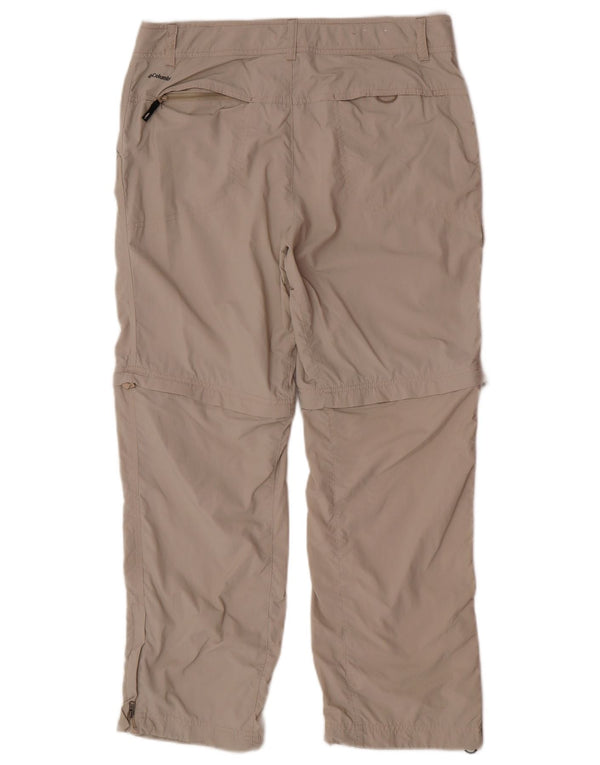 Женские брюки-карго Columbia OmniShade, США 12, большие W34 L29, бежевые