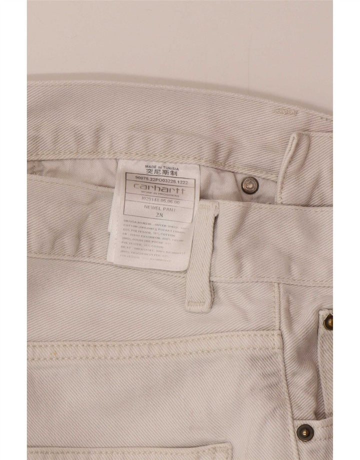 Мужские джинсы Carhartt W28 L28 белого цвета, хлопок
