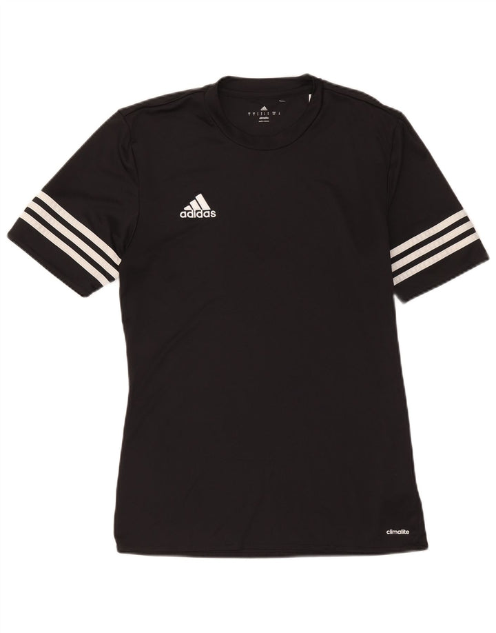 Мужская футболка Adidas Climalite, маленький черный полиэстер