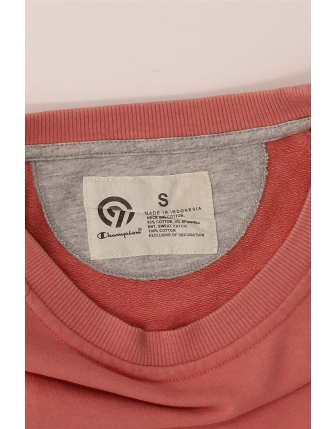 CHAMPION Mens Sweatshirt Jumper Small Pink Cotton Vintage Champion and Second-Hand Champion from Messina Hembry 