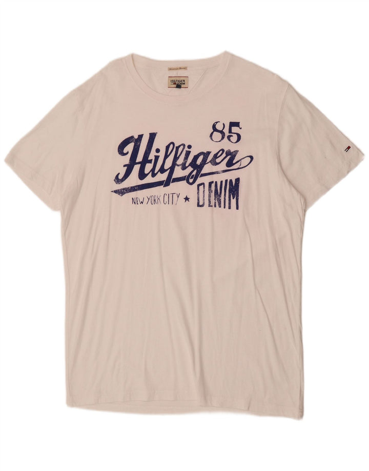 Мужская футболка с рисунком Tommy Hilfiger 2XL, белая