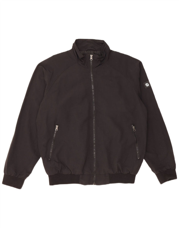 Мужская куртка-бомбер Zara UK 38, средний черный, полиамид