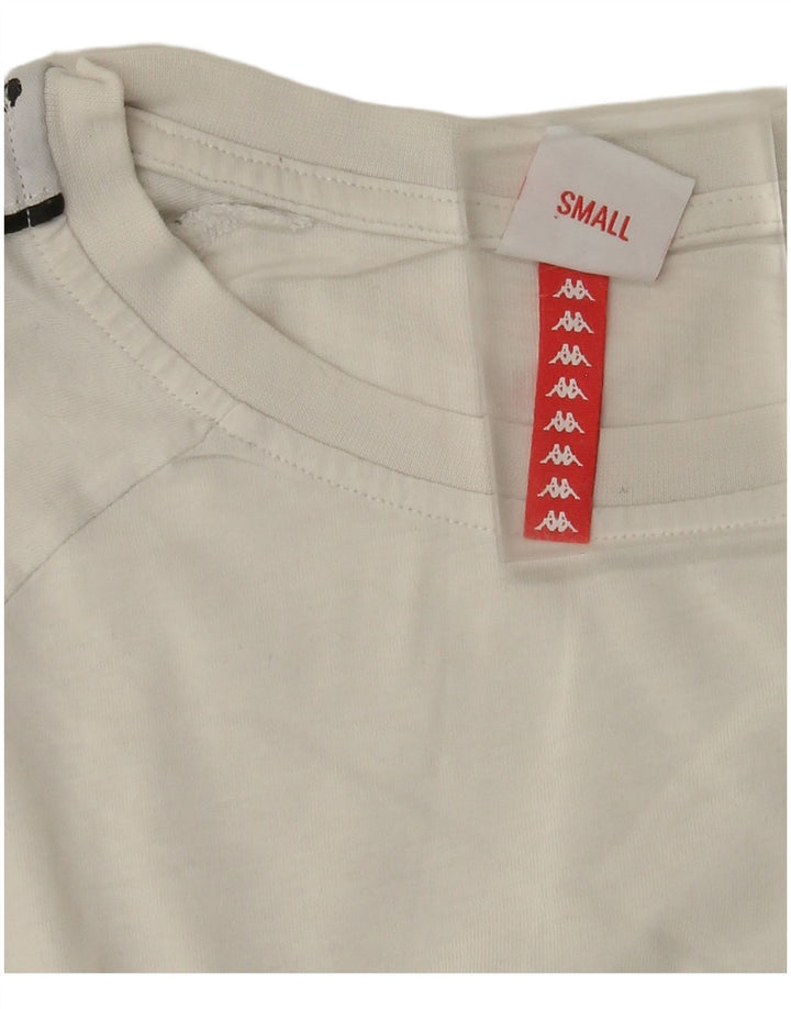 Мужская футболка с рисунком Kappa, маленькая белая