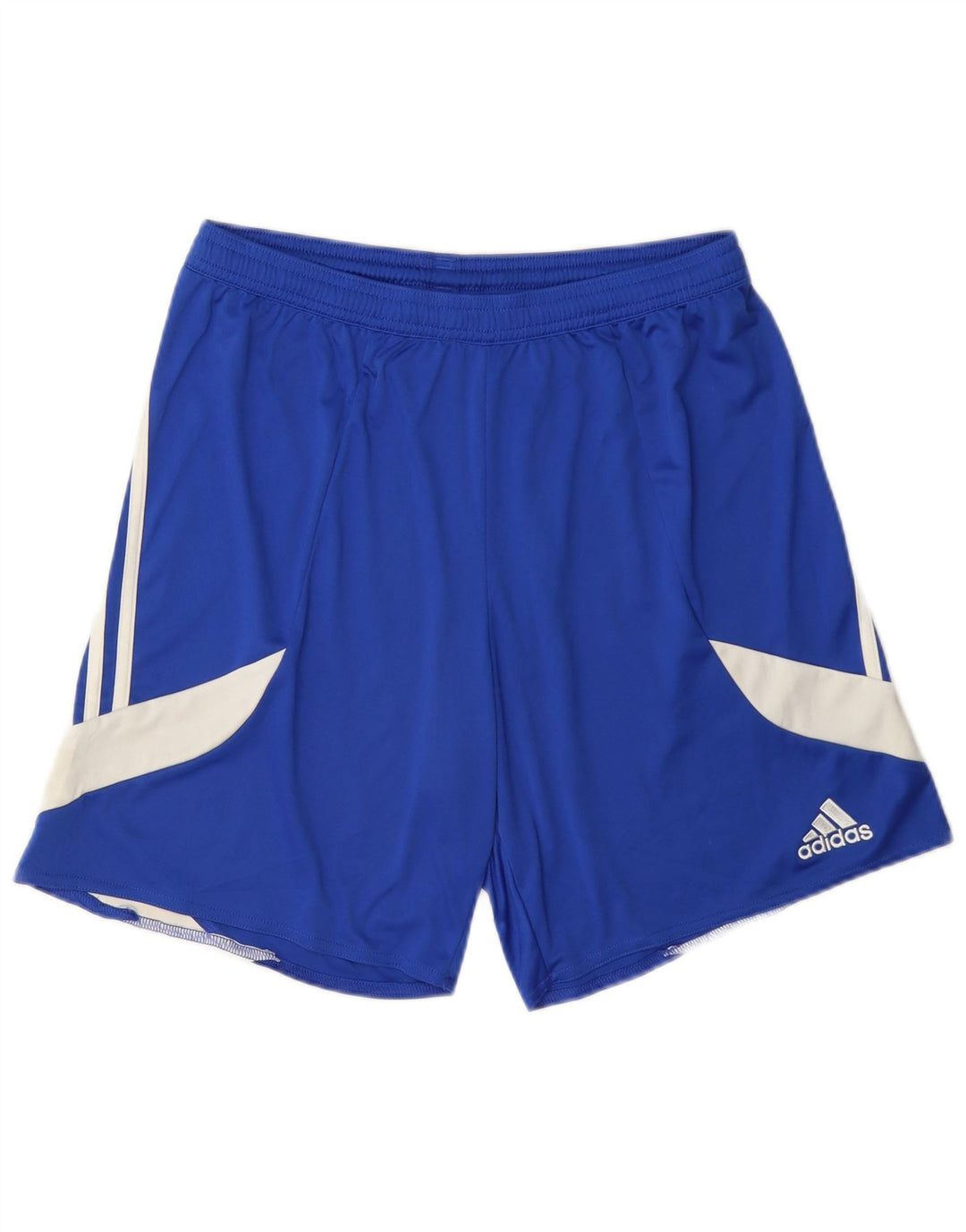 Мужские спортивные шорты Adidas Climalite, средний синий, полиэстер с цветными блоками