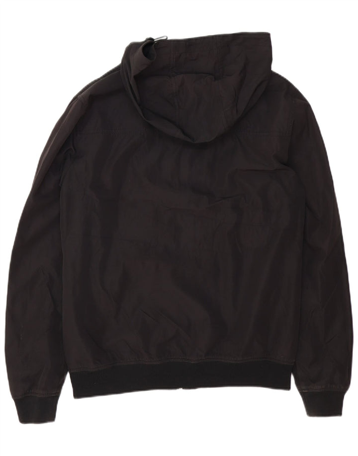 JACK & JONES Мужская куртка-бомбер с капюшоном UK 38 Средний Черный