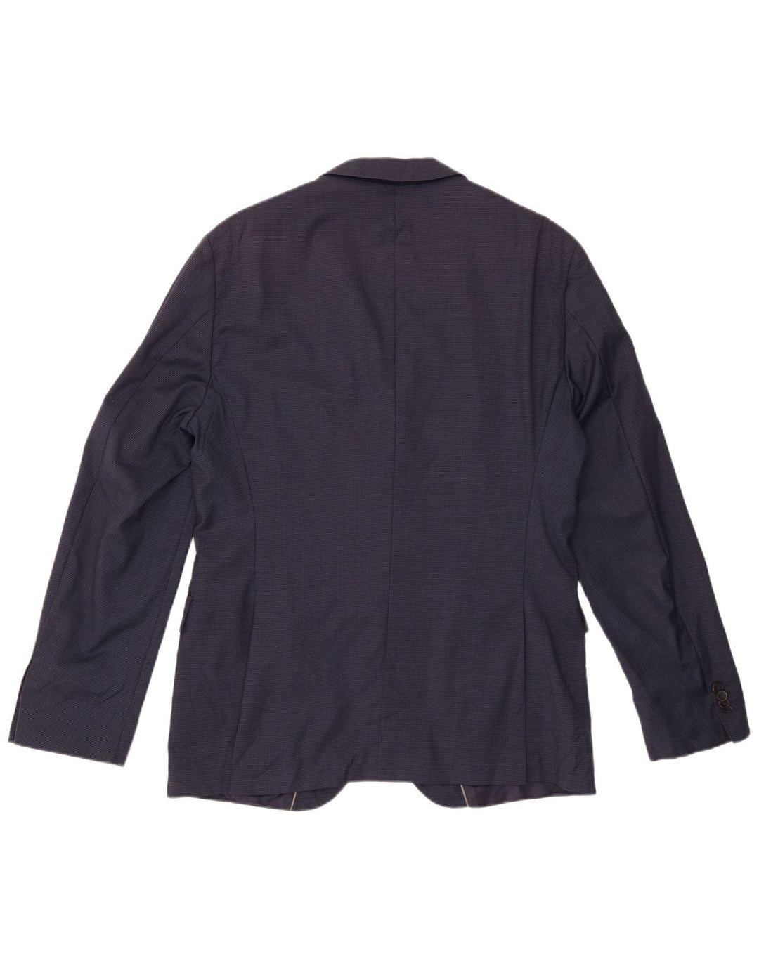 Мужской пиджак с 2 пуговицами HUGO BOSS EU 52 XL, темно-синий в клетку, шерстяной