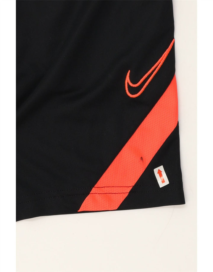 Мужские спортивные шорты Nike Dri Fit, маленькие черные полиэстер с цветными блоками