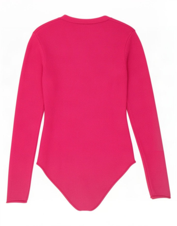 Женское трикотажное боди Zara UK 8, маленький розовый из вискозы