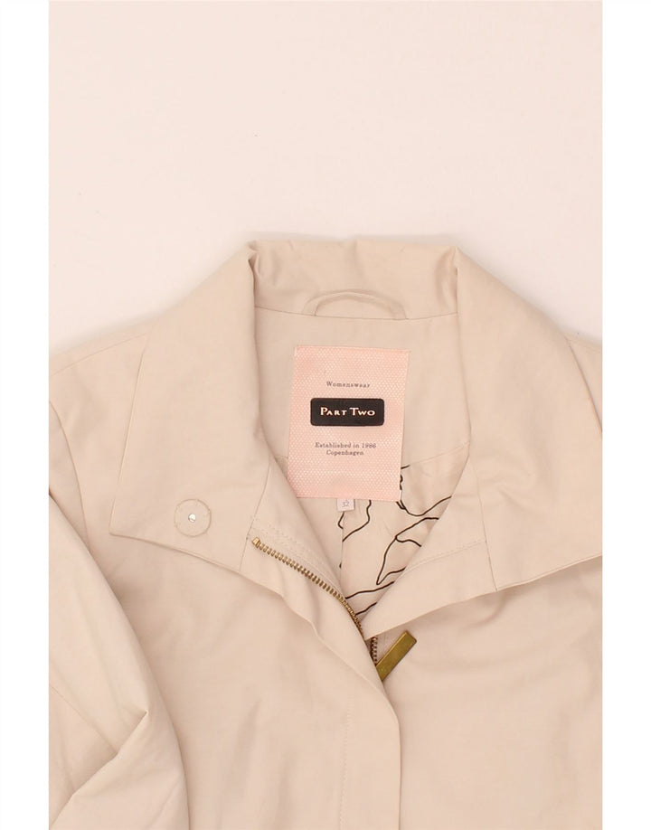 PART TWO Womens Overcoat IT 32 2XS Beige Cotton Vintage Part Two and Second-Hand Part Two from Messina Hembry 