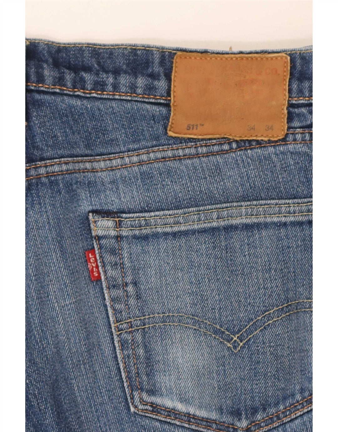 Мужские джинсы Levi's Slim 511 W34 L30 синие, хлопок