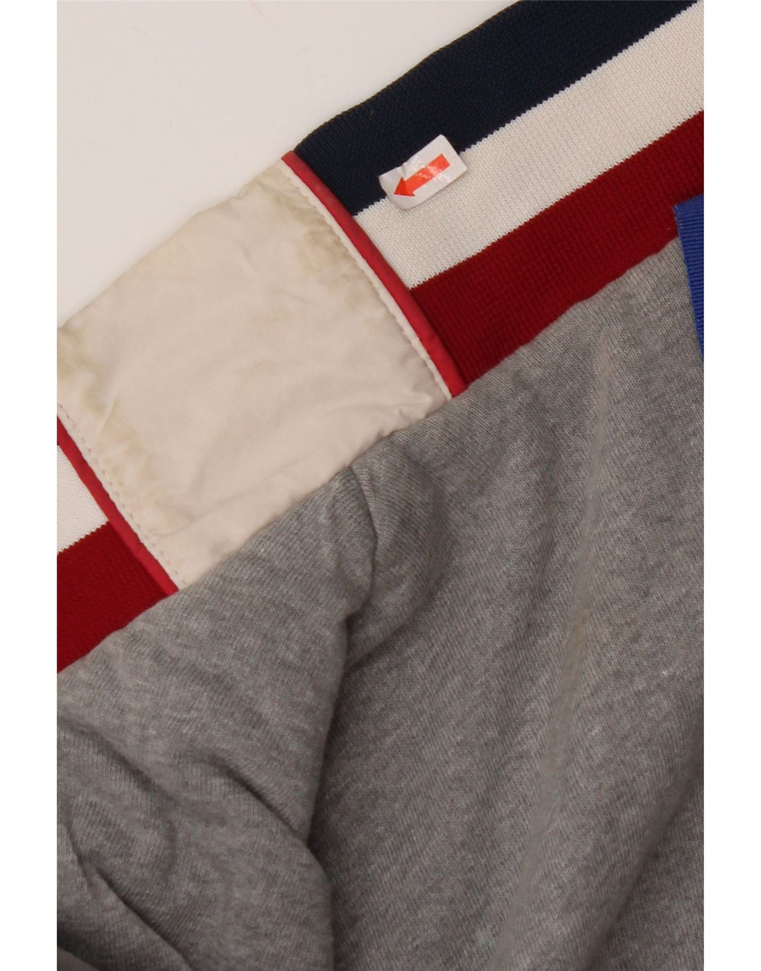 Мужской бомбер NORTH SAILS UK 42 XL, серый с цветными блоками, полиамид