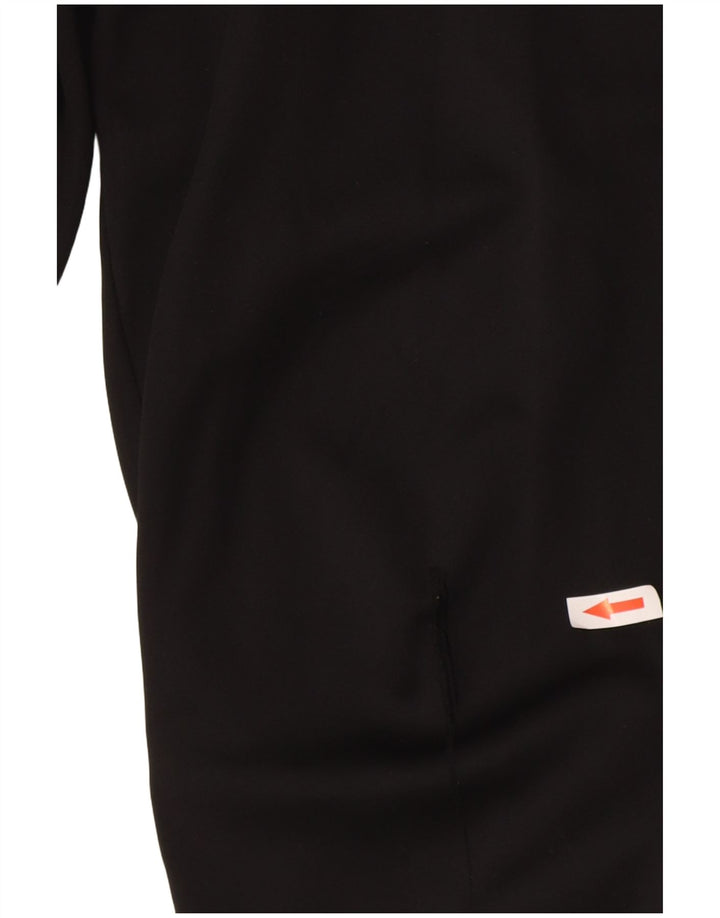 Мужские спортивные брюки Nike Dri Fit среднего размера, полиэстер с цветными блоками, средний черный