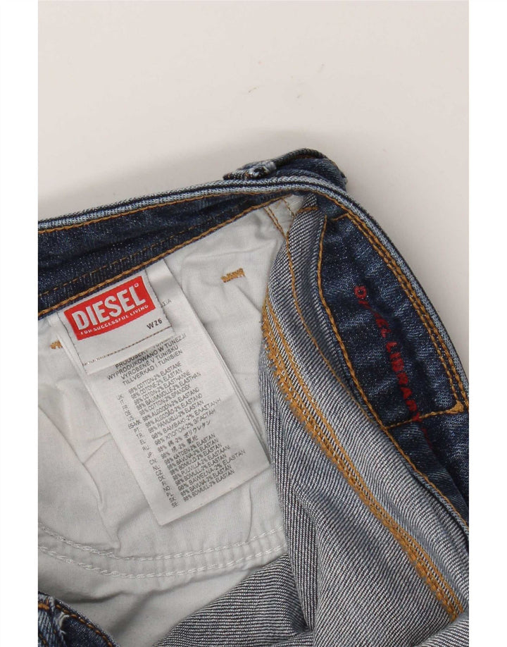 Женские узкие джинсы Diesel W26 L29, синие, хлопок