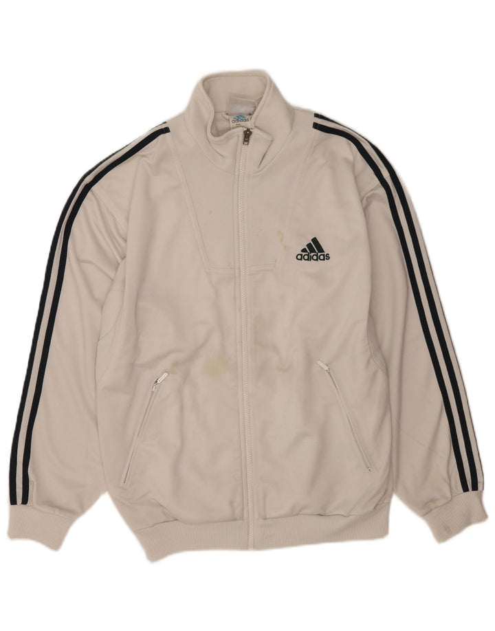 Мужская спортивная куртка Adidas UK 38/40, средний белый полиэстер