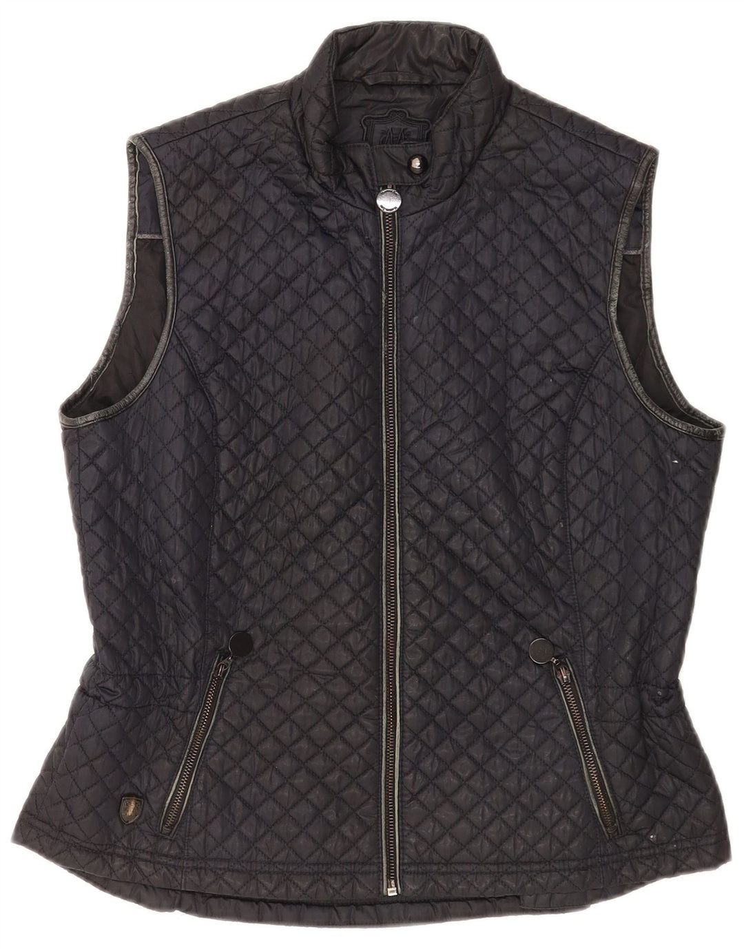 Женский стеганый жилет Massimo Dutti UK 18 XL, черный полиэстер