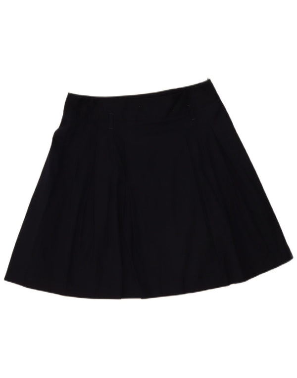 Zara Женская юбка-трапеция, большая W32, темно-синяя, хлопок