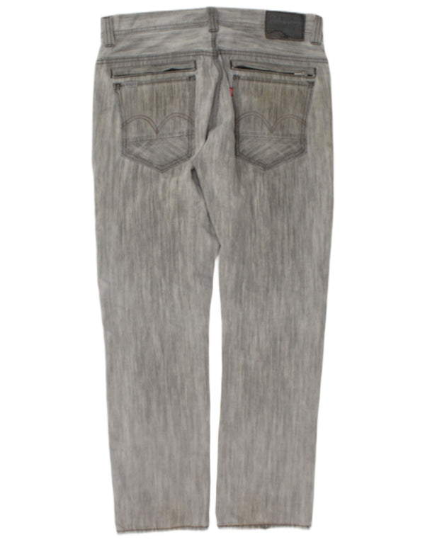 Мужские джинсы Levi's Slim 511 W33 L30, серый хлопок с крапинками