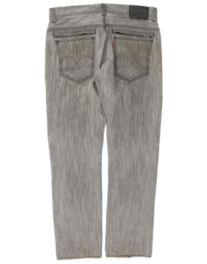 Мужские джинсы Levi's Slim 511 W33 L30, серый хлопок с крапинками