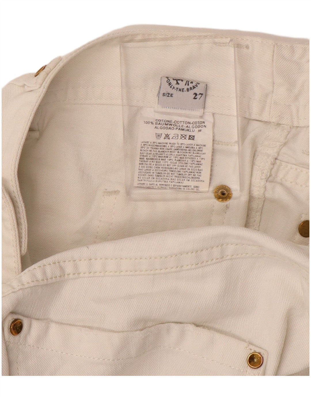 Женские прямые джинсы DIESEL W27 L29, белый хлопок