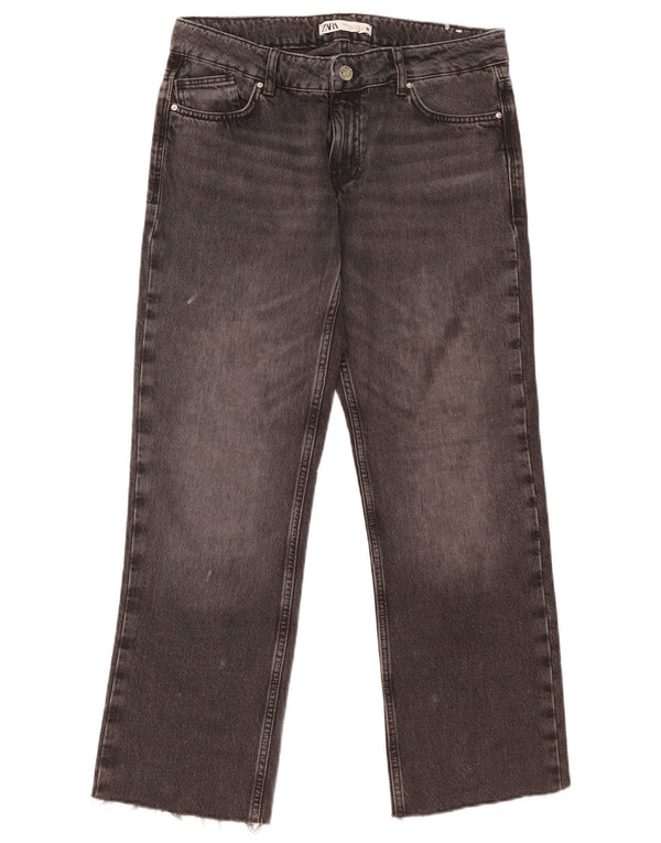 Женские прямые джинсы Zara EU 36 XS W26 L29, черные