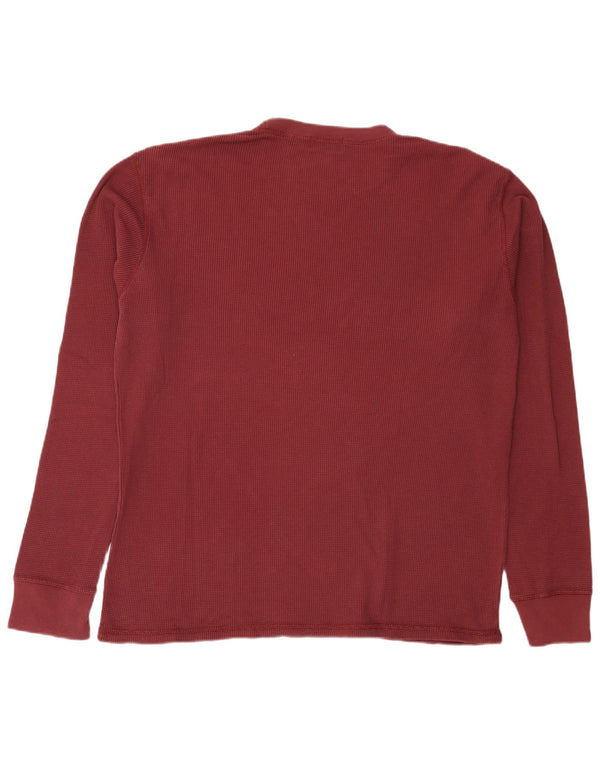 Мужской топ с длинным рукавом Ralph Lauren 2XL, бордовый хлопок