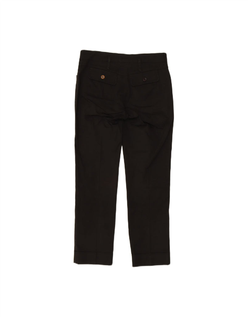 SPORTMAX Womens Straight Casual Trousers UK 8 Small W28 L26 Black Cotton Vintage Sportmax and Second-Hand Sportmax from Messina Hembry 