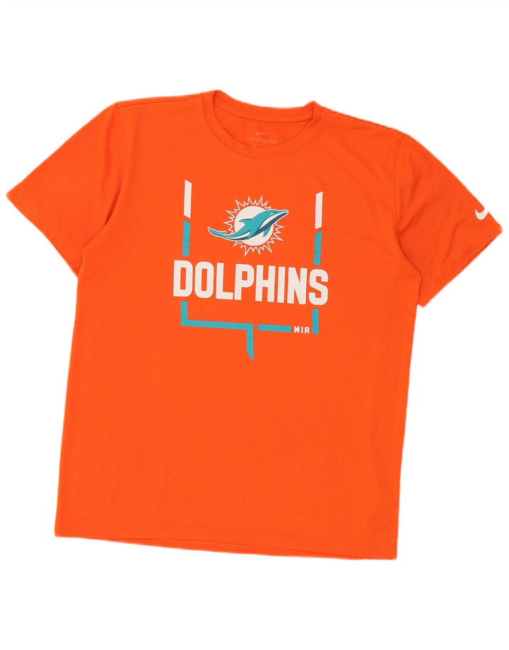 Мужская футболка Nike Miami Dolphins с графикой, верх среднего оранжевого цвета из полиэстера
