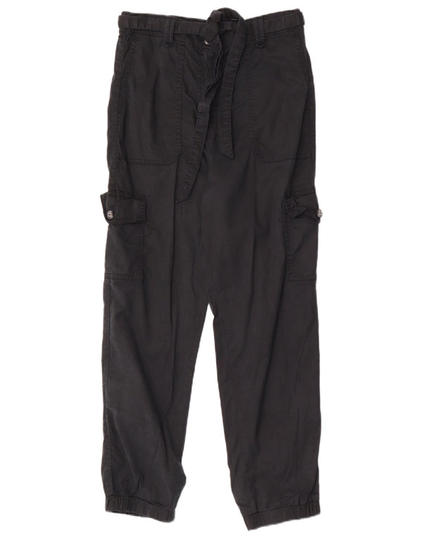 Женские брюки-карго Marks & Spencer для бега, Великобритания 10, маленькие W28 L27, черные