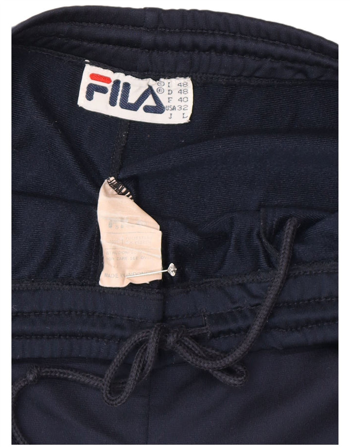 Мужские спортивные брюки Fila IT 48 Medium Navy Blue Striped Polyester