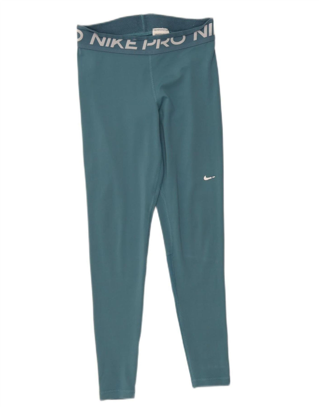 Женские леггинсы с рисунком Nike Dri Fit UK 12, средний бирюзовый полиэстер