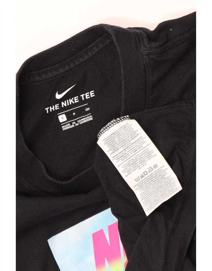 Мужская футболка с рисунком Nike, маленький черный хлопок