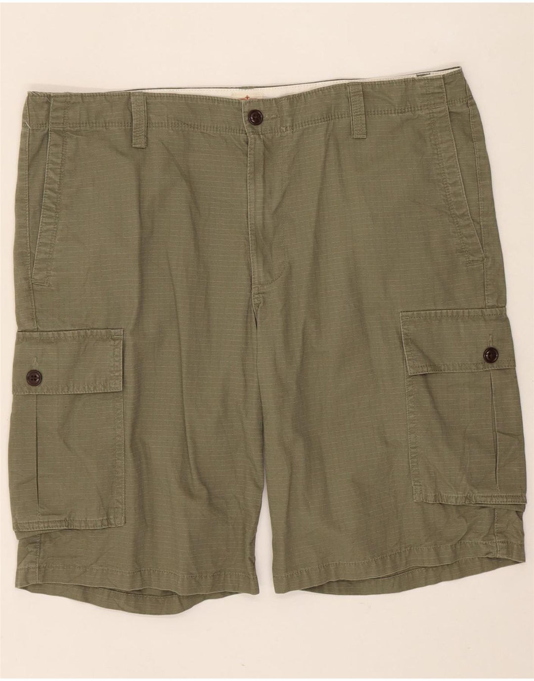 DOCKERS Mens Cargo Shorts W36 Large Khaki Pinstripe Cotton Vintage Dockers and Second-Hand Dockers from Messina Hembry 