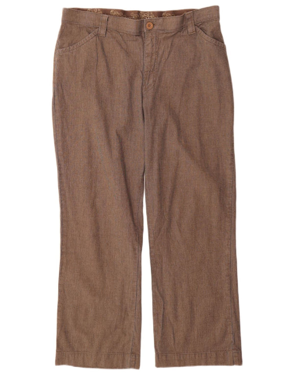 Женские повседневные брюки Petite Comfort Fit США 16 XL W34 L28 коричневые