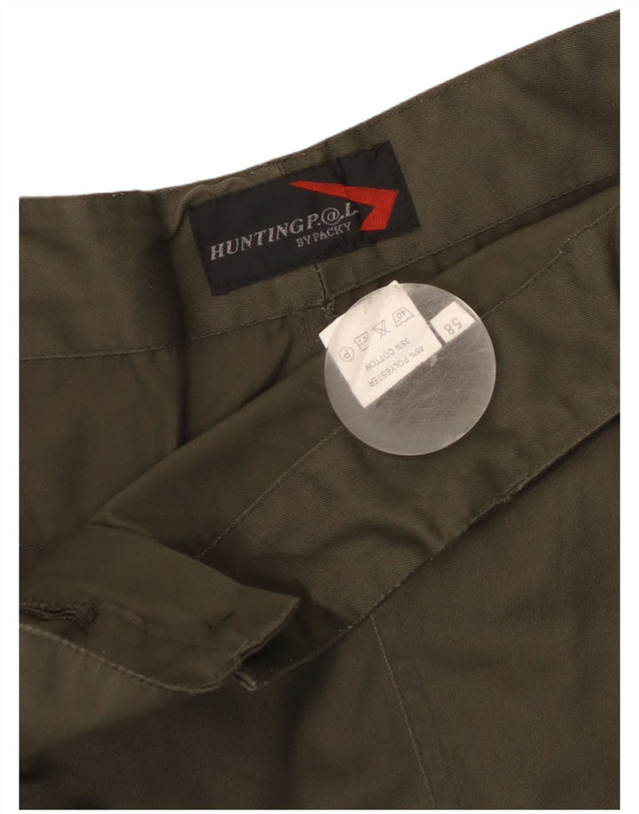 Винтажные мужские прямые брюки карго IT 58 4XL W40 L31 Хаки, полиэстер