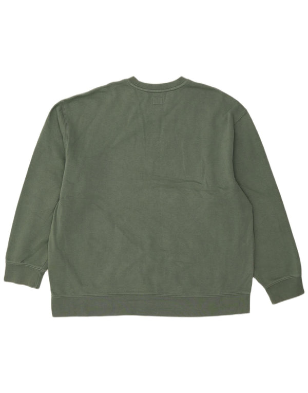 Levi's Mens Relaxed Fit Sweatshirt Jumper XL Green Cotton