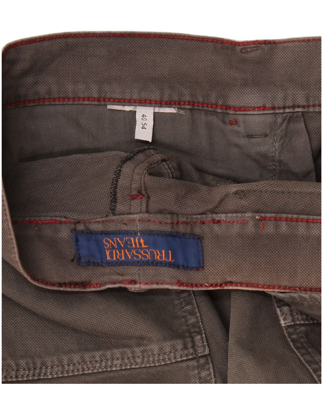 Мужские прямые повседневные брюки Trussardi W36 L34 серые