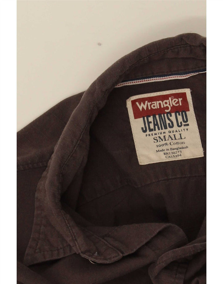 Мужская рубашка стандартного кроя Wrangler, маленькая коричневая, хлопок