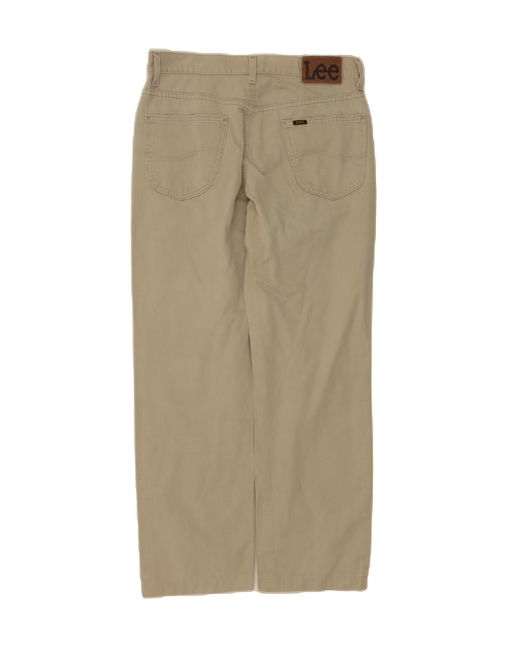 LEE Mens Straight Jeans W32 L28 Khaki Cotton Vintage Lee and Second-Hand Lee from Messina Hembry 