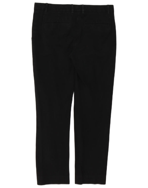 Женские прямые брюки чинос Gap UK 12, средние W32 L29, черный хлопок