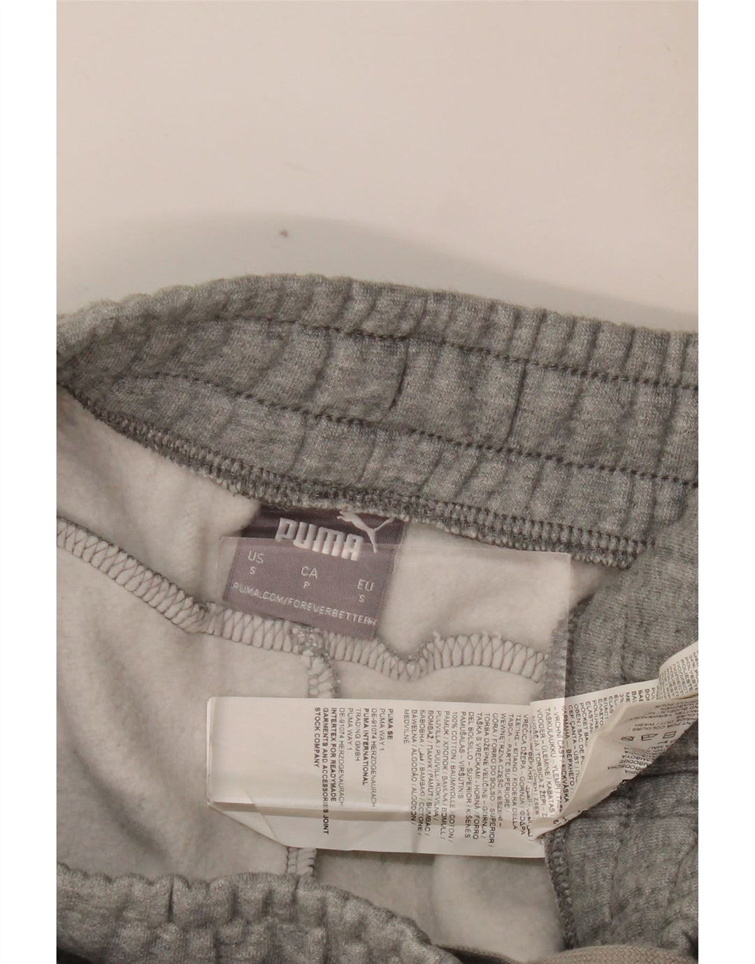 Мужские спортивные брюки PUMA, джоггеры, маленькие серые, хлопок