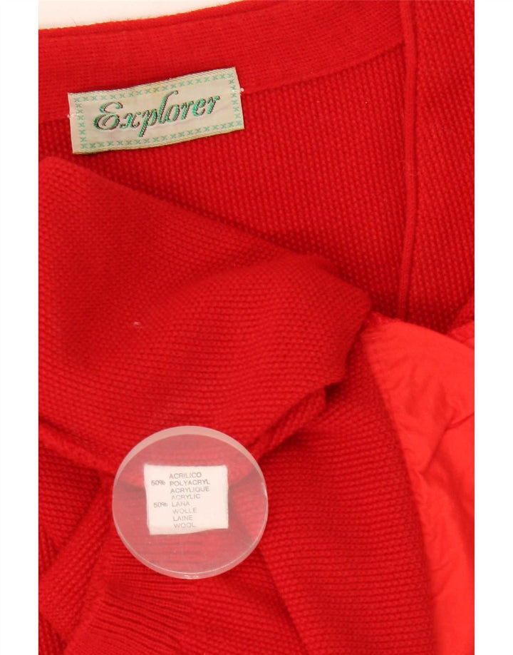 Мужской кардиган Explorer IT 54 XL Красный Акрил