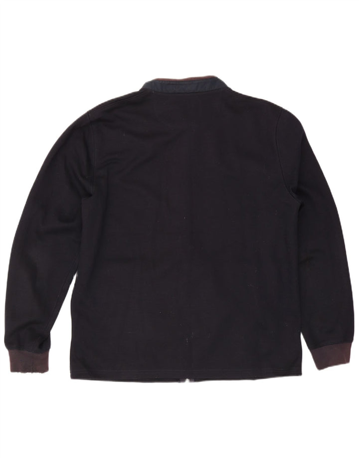 Мужской спортивный костюм Massimo Dutti, верхняя куртка XL, темно-синий, хлопок с цветными блоками