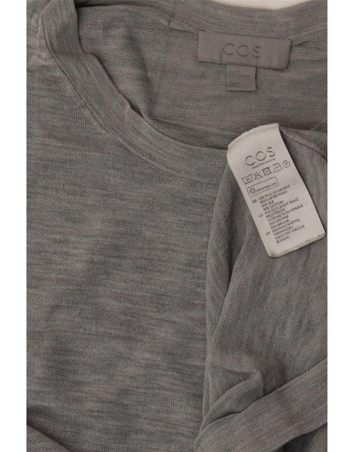 Cos Мужская футболка Top Medium Grey Flecked Silk