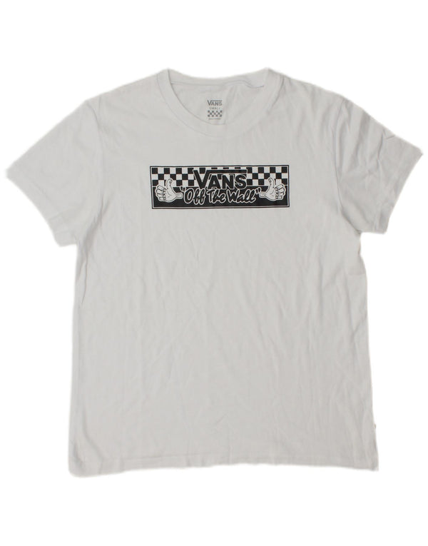 Женская футболка с рисунком Vans Top UK 10, маленькая белая