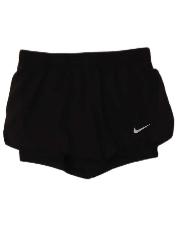 Женские спортивные шорты NIKE Dri Fit UK 14, средний черный полиэстер