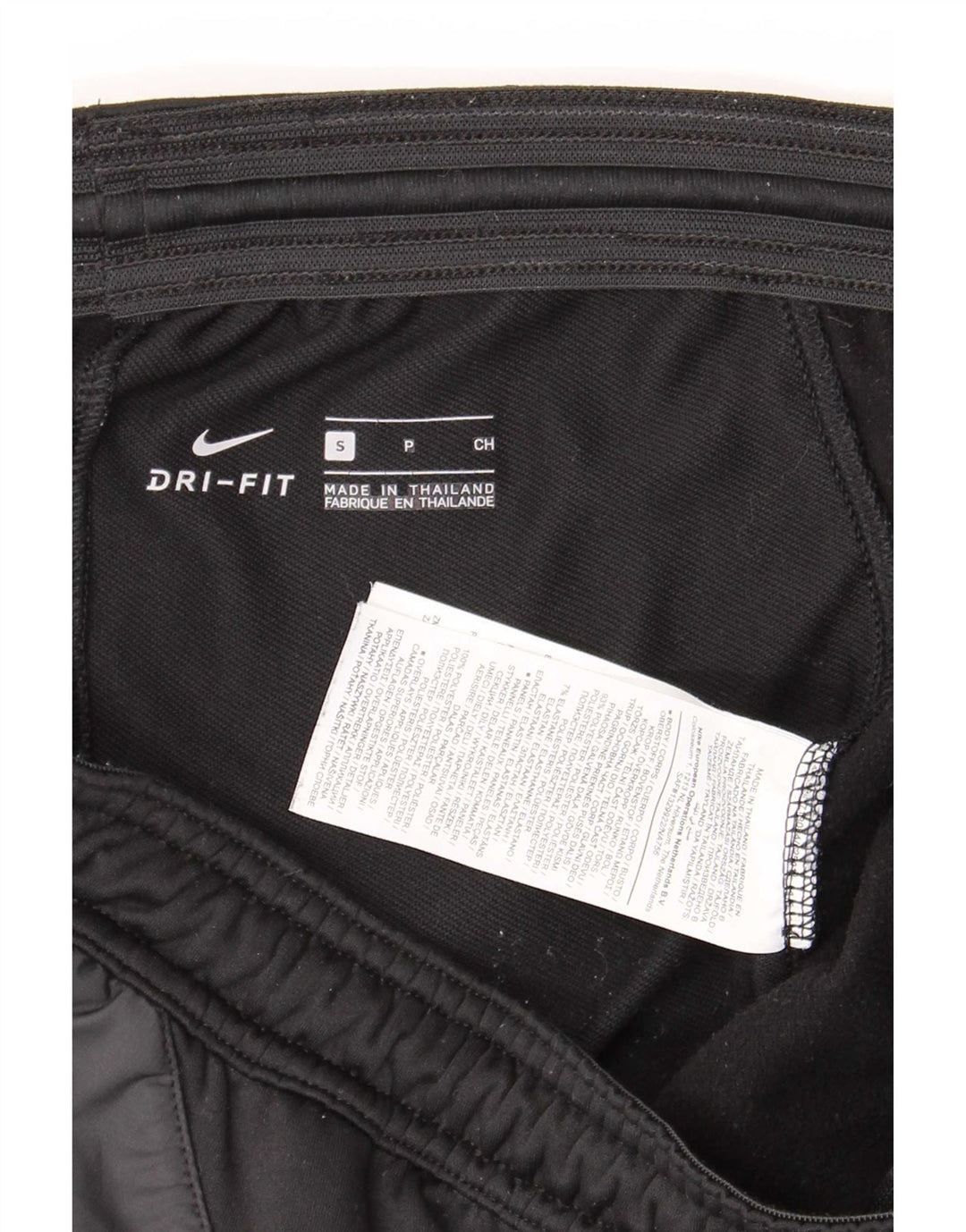 Мужские спортивные брюки Nike Dri Fit, маленькие черные полиэстер с цветными блоками
