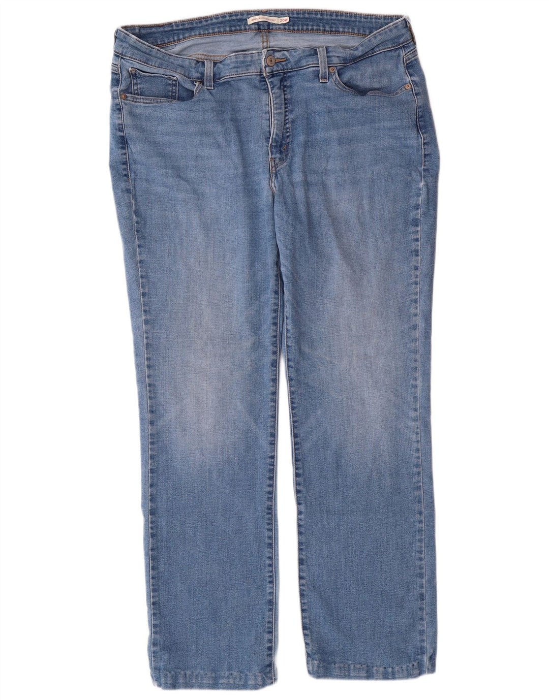 Женские прямые джинсы LEVI'S 414 Classic Fit США 20 3XL W40 L30 Синий хлопок