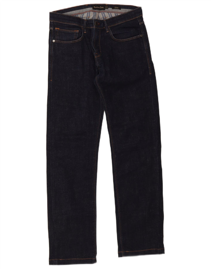Мужские прямые джинсы Massimo Dutti Regular Fit EU 38 Small W30 L30 Темно-синие