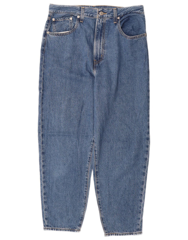 Женские зауженные джинсы Levi's с высокой талией W30 L27, синий хлопок